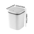 thumbnail image 4 of Small Trash Can with Lid, Mini Trash Can for Bathroom, Office and Bedroom, Small Bathroom Garbage Can with Swing Top, Compact Waste Basket for Desk, Dorm & Home, White - Xuniizn, 4 of 7