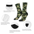 thumbnail image 3 of Pofeuu Camouflage Dinosaur Print Crew Socks, Adult Running Hiking Socks for Youth and Adult, 3 of 6