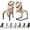 Bird''s Nest, variant on Chair Covers for Dining Room Set of 6 Stretch Dining Chair Covers Spandex Kitchen Chair Slipcovers Removable Washable Parson Chair Slipcovers(6Pcs,White Lines)