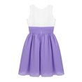 thumbnail image 7 of RUNQHUI Girls Pleated High Waist Chiffon Flower Girl Dress Wedding Birthday Party Dress Lavender 12, 7 of 7