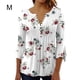 thumbnail image 5 of Minnieouse 3/4 manga Tops Swing camiseta verano túnica lavable atractivo exquisito multicolor señoras moda Chic playa Prendas para la parte del cuerpo Blanco METRO, 5 of 5