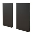 thumbnail image 3 of Nexera Oscuro 4 Piece Queen Panel Bedroom Set in Truffle and Black, 3 of 9