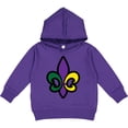 thumbnail image 2 of Inktastic Fleur De Lis Mardi Gras Holiday Toddler Hoodie, 2 of 4