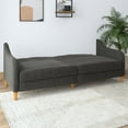 DHP Jasper Coil Futon, Gray Linen