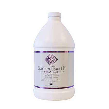 SacredEarth Gel de Massage Certifié Biologique - Demi-Gallon