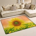 thumbnail image 2 of SKYSONIC Sunflower On Field with Sunset Lightweight Carpet Mats Area Soft Rugs Floor Mat Rug Decoration for Kids Room Living Room Bedroom 72 x 48 inches, 2 of 6