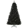 thumbnail image 1 of HOMCOM 7ft Artificial Christmas Tree Home Decoration Automatic Open, Black, 1 of 10