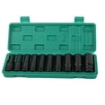 thumbnail image 2 of 10-Piece High-Carbon Steel Electric Wrench Socket Set, Durable Black 1/2-Inch Sleeve Kit with Secure Screw Grip and Compact Storage Design, 2 of 5