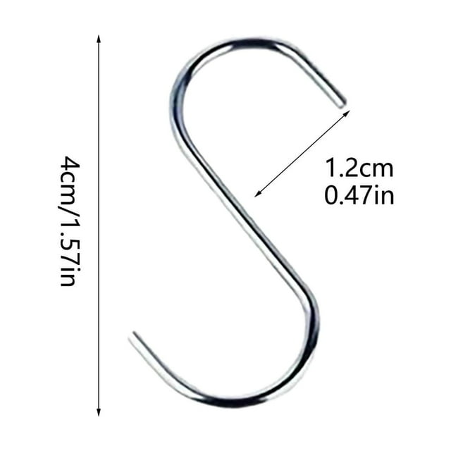 JJKBVCLO Stainless Steel S Hooks – Versatile Heavy Duty Organizers For Kitchen Bathroom And Outdoor; & Stylish Storage Solution