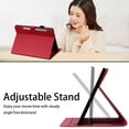 thumbnail image 4 of Dteck Case for Samsung Galaxy Tab S9/S8/S7 11 Inch Tablet (Model SM-X710/X716/X718/T870/T875/X700/X706), Slim Folio Stand Protective Cover with Card Holder,Red, 4 of 7