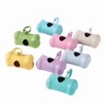 thumbnail image 4 of Biodegradable wheat straw bone-shaped dog poop dispenser, pet cleaning tool. Mixed color bags, eco-friendly dispenser + 1.5mil bags, OP bag packed., 4 of 5