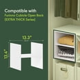 thumbnail image 4 of Furinno CUBICLE H-Shaped Cube Shelf Insert, Shelf Organizer Accessory, White, Fits CUBICLE Extra Thick Series, 4 of 4
