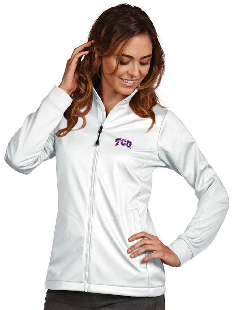 Antigua TCU Womens Golf Jacket (Color White)