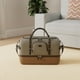 thumbnail image 2 of Bolso Weekender Nerlion de piel de lona verde para hombre, 15 kg, 2 of 9