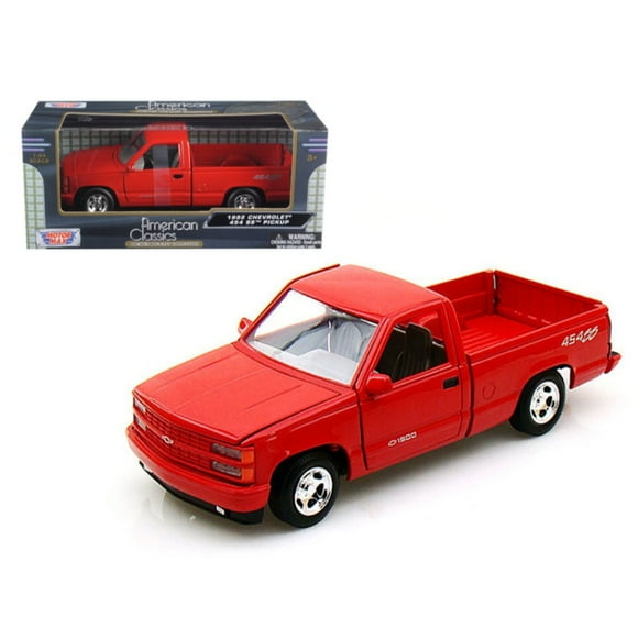 Motormax 1992 Chevrolet SS 454 Pickup Truck Red 1/24 Diecast Model