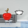 thumbnail image 2 of Estatua,Escultura de fruta artificial,estatua y artesanía,Plato de dulces,Plato de dulces de vidrio con tapa Tarro de dulces decorativo,Para el buffet de dulces,la mesa de fiesta del, 2 of 8