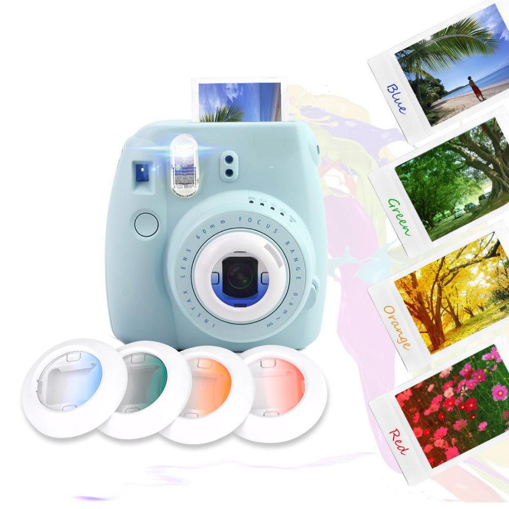 4X Colorful FlashLight Camera Lens Filter Kit for Fujifilm Instax Mini 7S/8/8+/9 