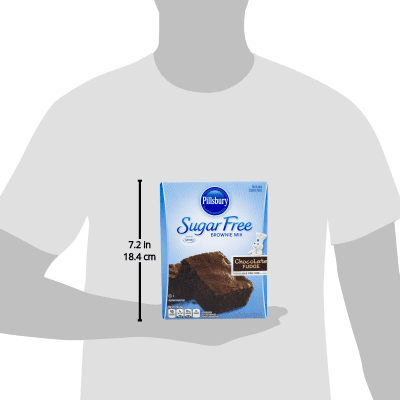 (2 pack) (2 Pack) Pillsbury Sugar Free Chocolate Fudge Brownie Mix, 12.35 oz