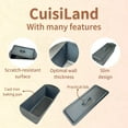 thumbnail image 2 of Cuisiland Rectangular Cast Iron Bread Loaf Pan, Heavy Duty 11x4.75x4,25" (14"L/Handles) with Lid (BLP137), 2 of 5