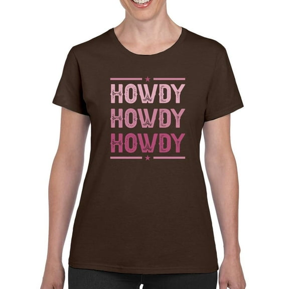 Howdy! T-Shirt Women -Smartprints Designs, Female Medium
