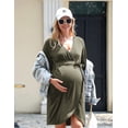 thumbnail image 3 of Ekouaer Maternity Robe Nursing Robes for Hospital Labor Delivery V Neck Pregnancy Bathrobe Womens Postpartum Nightgown, 3 of 6