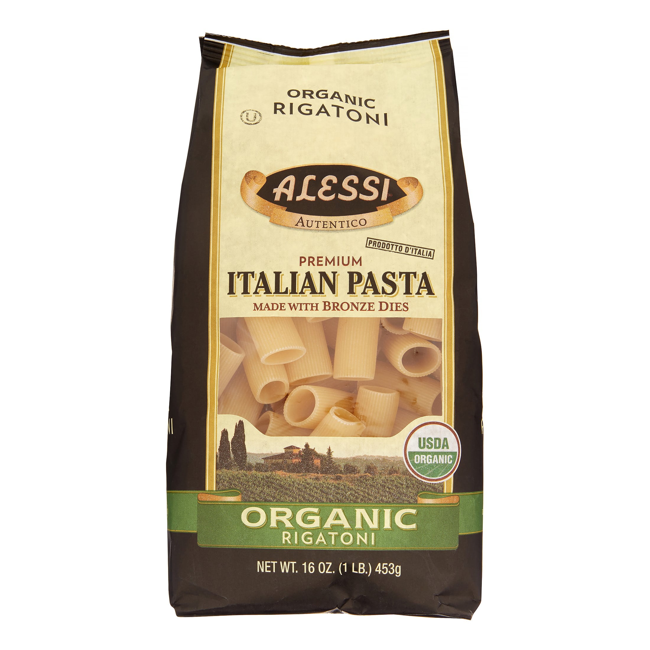 Alessi Organic Rigatoni Pasta, 16 Oz
