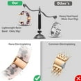 thumbnail image 3 of Tianle Compatible with Resin Apple Watch Band 40mm 38mm 41mm, Light Stainless Steel Buckle Resin Bracelet iWatch Bands for Apple Watch Series 9/8/7/6/5/4/3/2/1/SE Replacement Strap Pink Purple, 3 of 8