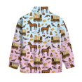 thumbnail image 5 of Chririnla CowBoy Theme Horse Girls Yoga Sweatshirt Half Zip Pullover Sweatshirts Lightweight Athletic Comfy Top for Gym Workout Fitness Yoga Size 13-14, 5 of 7
