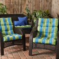thumbnail image 6 of Cayman Stripe Outdoor High Back Chair Cushion (2-pack), 6 of 7