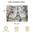 thumbnail image 2 of JEUXUS Visual Art Deco Pink Abstract Paris Canvas Painting Printed Wall Art Romantic Couple Cherry Blossom Canvas Painting Posters And Prints Wall Art Pictures for Living Room Bedroom Decor, 2 of 5