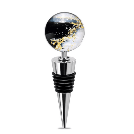 

Wine Stoppers Decorative Wine Bottle Stoppers . Crystal Wine Corks Stainless steel Champagne Toppers Wine accessories gift and more