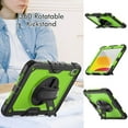 thumbnail image 4 of Dteck Rugged Case for Apple iPad (10th generation) 10.9-inch with Built-in Screen Protector, Rotating Hand Strap Stand Heavy Duty Shockproof Case with Carrying Shoulder Strap for iPad 10th Gen,Green, 4 of 7