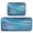 Blue Vortex, variant on 2-Piece Kitchen Mat Set Non Slip Washable Floor Mats Decorative Rugs for Kitchen Sink Laundry Vintage Floral Decorative Pattern