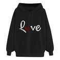 thumbnail image 1 of WEAIXIMIUNG Sweatshirts pour Femmes 2024 Sweatshirts d'Automne pour Femmes Mode Imprimé Graphique Pull à Capuche Manches Longues Décontracté, 1 of 2