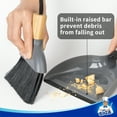 thumbnail image 4 of MR.SIGA Mini Dustpan and Brush Set, Portable Cleaning Brush and Dustpan Combo with Bamboo Handle, Gray, 1 Set, 4 of 6