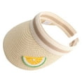 thumbnail image 1 of Sombrero de paja con protección solar de 56-58 cm de circunferencia para mujer, bonito sombrero de copa vacío con forma de fruta para verano, sombrero para el sol, estilo adulto, 1 of 5
