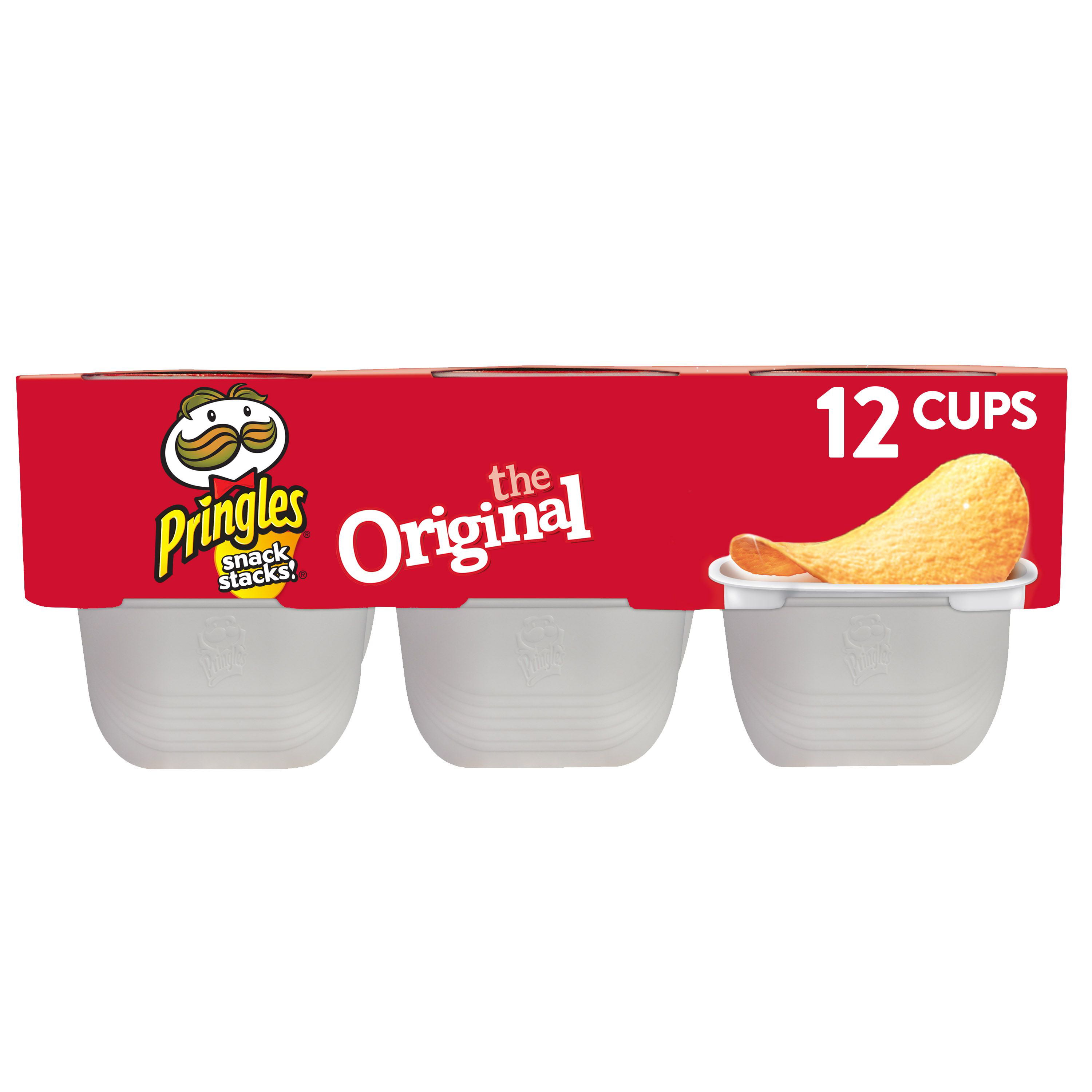Pringles, Potato Crisps Chips, Original, Snack Stacks, 12 Ct, 8.04 Oz ...