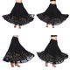 thumbnail image 2 of Falda de baile flamenco con lentejuelas full swing falda de malla vals traje negro Sunnimix vestido de la falda de la danza de salón, 2 of 8