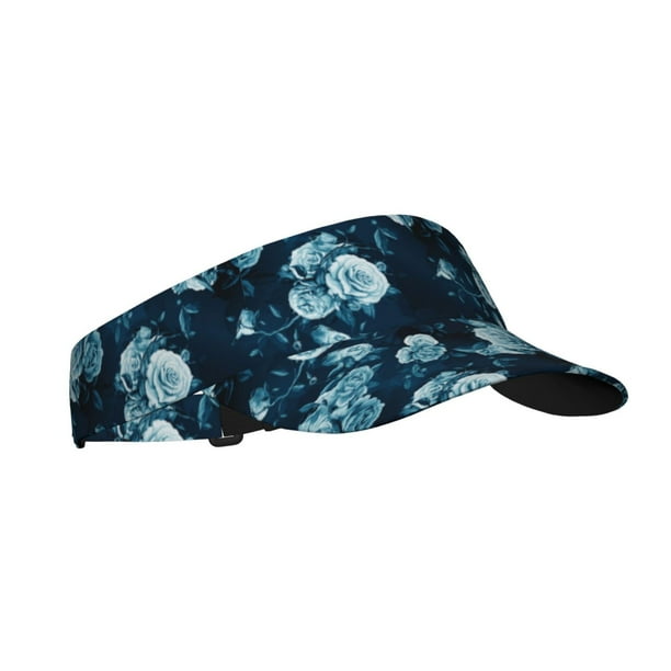 Fotbe Ink Rose Visera Deportiva con Diseño, Gorra Abierta Ajustable de Algodón para Mujer y Hombre