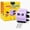 PURPLE, variant on GoldenEgg Math Teacher 4-in-1 Roller Stamp for Kids Ages 5-8, K-3 Addition, Subtraction, Multiplication & Fill-in-The-Blank Practice Tool (Blue)