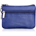 thumbnail image 1 of Estuche para llaves Estuche para llaves de cuero Bolso para llaves con 2 compartimentos Mini monedero para mujeres y hombres, 1 of 5