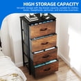 thumbnail image 6 of Dextrus 4 Drawer Dressers, Fabric Organizer Unit for Bedroom, Living Room, Closets, Sturdy Steel Frame & Wooden Top, 6 of 9