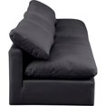 thumbnail image 5 of Meridian Furniture Indulge 140" Vegan Leather Modular Sofa in Black, 5 of 8