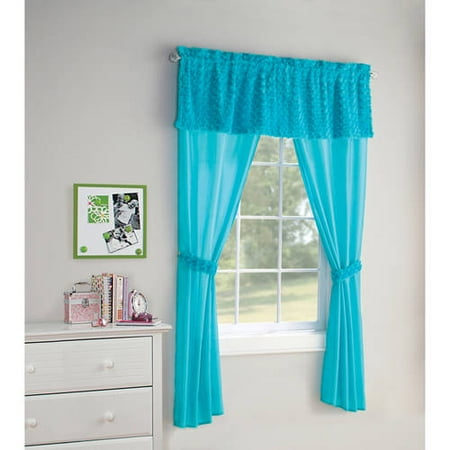 Your Zone 5 Piece Poodle Girls Bedroom Curtain Set
