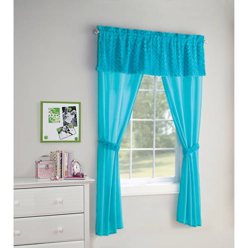 Your Zone 5-Piece Poodle Girls Bedroom Curtain Set ...