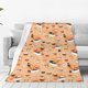 thumbnail image 1 of Fotbe Funny Sushi Manta de Franela Acolchonada con Estampado, Súper Suave y Esponjosa, Extra Grande para Sofá, Cama, Uso Todo el Año-60"x50", 1 of 7