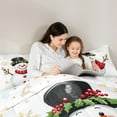 thumbnail image 5 of Castle Fairy Teens Kawaii Snowman 7pcs Bedding Comforter Set,Winter Snowflakes Queen Bedding Sets Super Cozy,Merry Christmas Queen Sheet Sets,Super Cozy Room Decor, 5 of 9