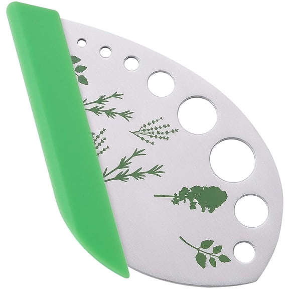 Heldig Herb Stripper 9 Holes Herb Stripper Stainless Steel Herb Peeler Tool for Kale Leafy Vegetable Fruit Chard