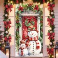 thumbnail image 1 of Cubierta Navideña para Puerta de 89 X 180 Cm | Decoración Navideña con Estampado de Papá Noel | Tejido de Poliéster Duradero | Fácil de Instalar | Uso En Interiores y Exteriores | Decoración Festiva, 1 of 6