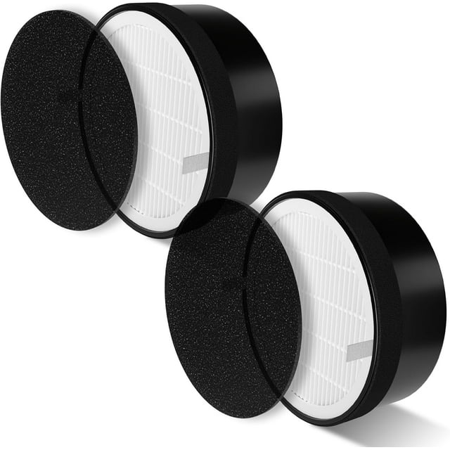 2 Pcs LV H132 Replacement Filter True HEPA Activated Carbon